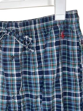 Polo Ralph Lauren Men’s Blue Plaid Pajama Pants Size Medium